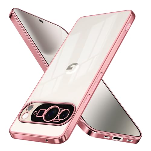 aiitiluo Google Pixel 10 Pro XL �p�� �P�[�X �N���A �s�N�Z�� 10 Pro XL �p�� �X�}�z�P�[�X ���� �\�t�g tpu ���^ �J�o�[ �w�ʃN���A �s���N �X�g���b�v�z�[���t�� �y�� �ϏՌ� ���[�Y�S�[���h