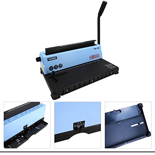 Rayson Td-132 Binding Machine Punch 12 Sheets/Bind 120 Sheets With Sturdy Metal Construction #TOP3