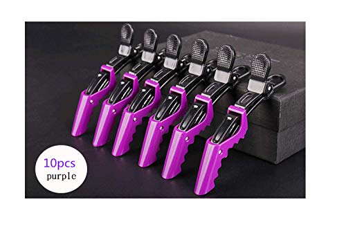 F-Bbko Plastic Alligator Hair Clips For Women With Hair Clip. Professional Hair Clipper With Hair Style And Segmentation. Wide Teeth And Durable Hair Salon Crocodile Hairpin. (Purple ) #TOP3