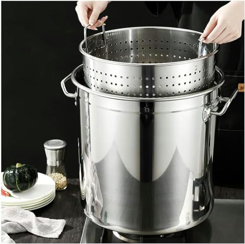 Olla de acero inoxidable de alta resistencia de 40 x 40 cm para catering profesional