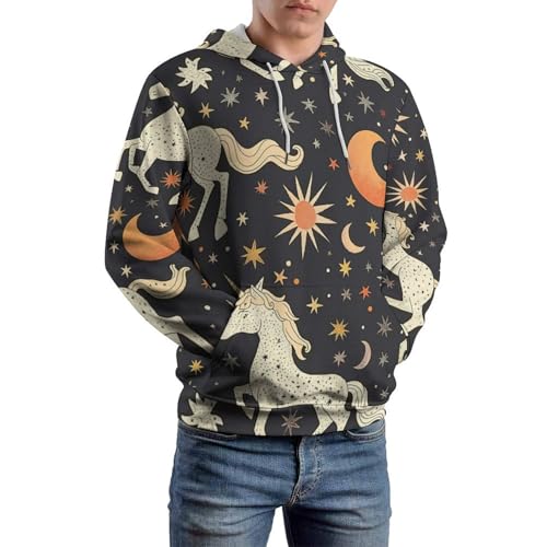 Sweatshirt licorne blanche lune pour ne plus avoir froid en taille S