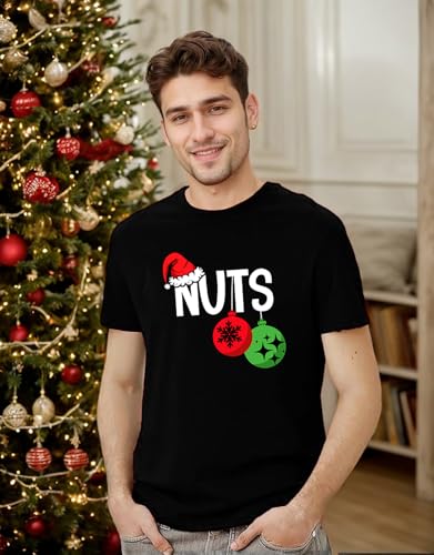 Christmas Shirts for Couples - Xmas Graphic Tshirt Funny Holiday Matching Outfit Sets2