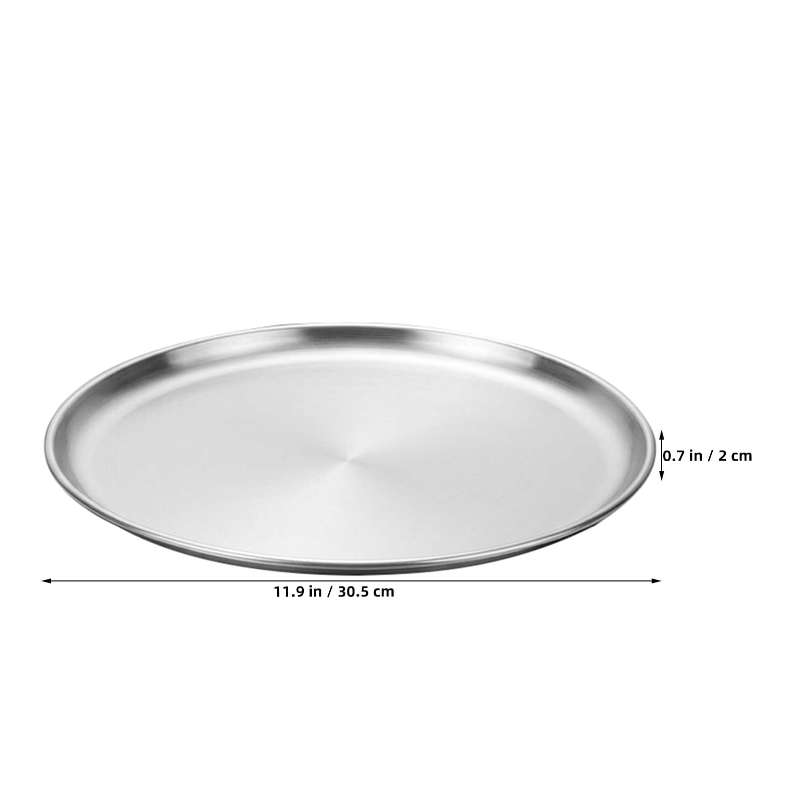 Zerodeko 4-teiliges Pizzablech-Set für den Backofen, runde