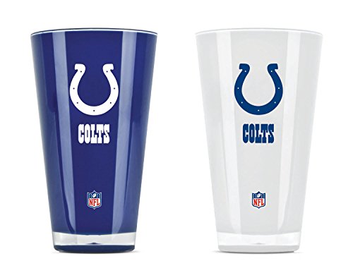 Duck House NFL Indianapolis Colts 20oz Insulated Acrylic Tumbler Set of 2
