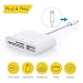 Produktbild Sunky SD-Kartenleser, 3 in 1 USB-Kamera-Anschluss-Set, Speicherkarte, SD/TF-Kartenleser, Trail Game Kamera, SD-Kartenleser, Kartenleser für iOS