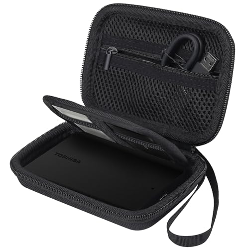 co2CREA EVA Hard Travel Portable SSD Universal Case for WD Black C50/ Seagate Storage Expansion Card/Crucial X9 X10 Pro Solid State Drive,2.5 Inch Storage Case Compatible with Solid State Drive HDD - Image 2