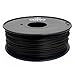 Gizmo Dorks 3mm (2.85mm) PC Polycarbonate Filament 1kg / 2.2lbs for 3D Printers, Black