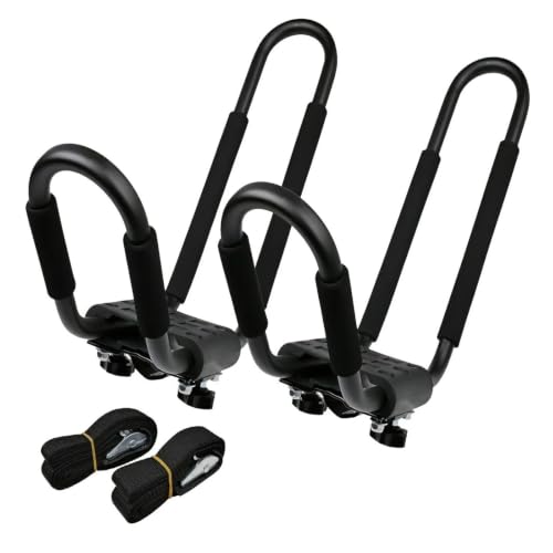 Barres de toit pour kayak voiture, support de toit en J pour canoë et bateau