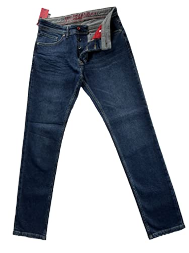 Jean slim fit homme confortable en coton délavé Denimologie Chorley 36W