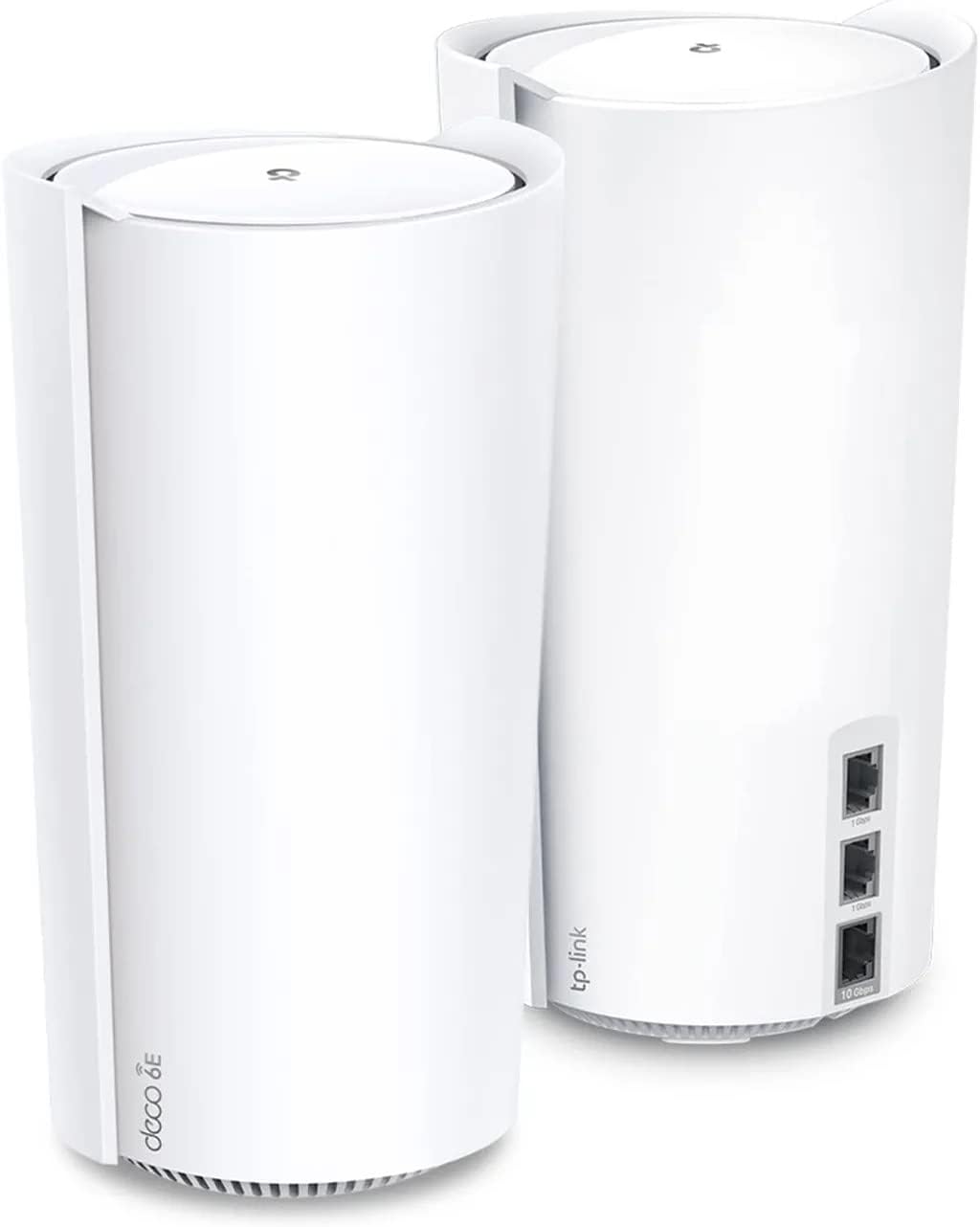 Deco XE200 Mesh WiFi AXE11000 Tri-Band WiFi 6E Mesh Network System - Replaces Wireless Internet Router and Extender, 10Gbps Ethernet Port, Compatible with Alexa, Deco XE200(2-Pack)