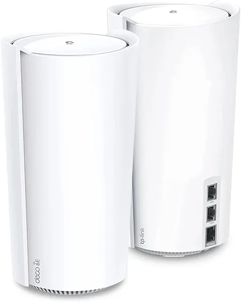 TP-Link Deco XE200 Mesh WiFi AXE11000 Tri-Band WiFi 6E Mesh Network System - Replaces Wireless Internet Router and Extender, 10Gbps Ethernet Port, Compatible with Alexa, Deco XE200(2-Pack)