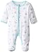 Petit Lem Baby-Boys Newborn White Elephant Footed Sleeper, A Elephant, 3 Months