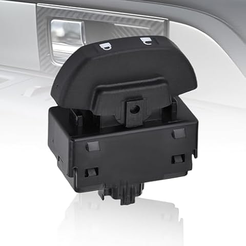 YIZHIHUA Front Power Door Lock Switch Assembly Compatible with Ford F-150 2009-2014, Replace# 9L3Z-14028-AA SW-7254, black Cover