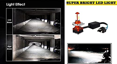 Image of OBEROI'S TRADERS High Brightness Front DC Power Headlight Bulb For All Bikes 3 Side H4 White LED Headlight, Fog Lamp Motorbike, Car LED (Pack of 1) (NISHTHI M3 MINI)