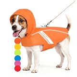 VIVAGLORY Hunderegenmantel Wetoff Regenmantel Hund, S, Orange