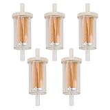 Wellsking 5Packs 695666 Fuel Filter for 845125 691035 5065 5065D 5065K 493629 Lawn Mower Tractor