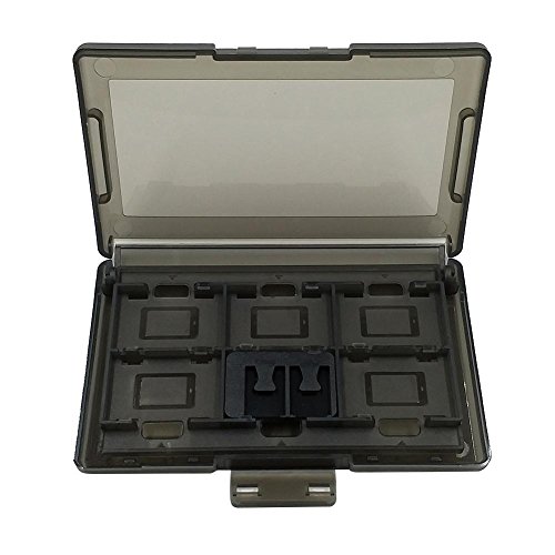 Preisvergleich Produktbild 12 + 2 Slots Spielkarten Aufbewahrungsbox für Nintendo Switch Zubehör (weiß) - Matefielduk