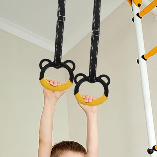 Anillas de Gimnasia con Correas Ajustables en Material Natural miniatura 5