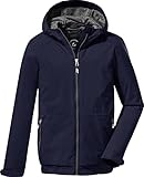 Killtec Jungen Funktionsjacke / Outdoorjacke mit Kapuze, wasserdicht KOS 74 BYS JCKT, dunkelnavy, 164, 37975-000