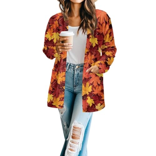Image of Womens Open Fron Cardigan Sweaters Long Sleeve Tops Daily Coats
