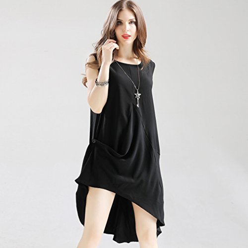 Robe lâche grande taille pour masquer les complexes avec style en été - 3