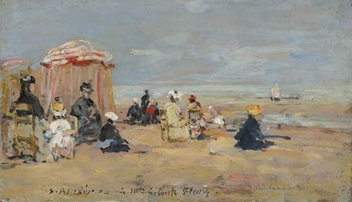 Image Sur Toile Pour Décoration Murale Eugène Boudin Impression d'art Plage 60x90