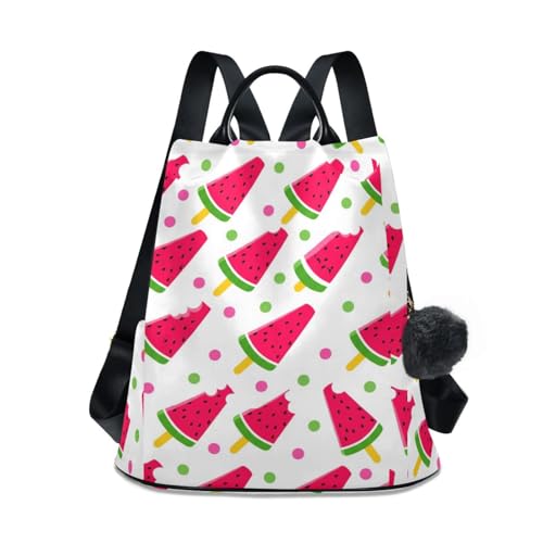 Sac à dos femme pastèque rouge et blanc pour vos balades estivales et pique-niques