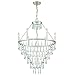 Crystorama Lucille 6 Light Antique Silver Chandelier