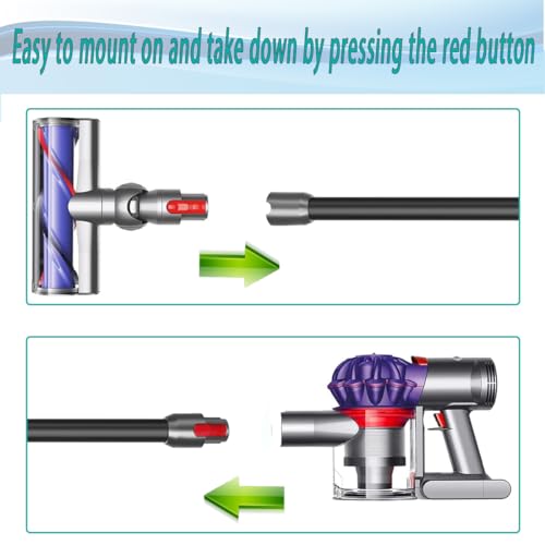 Cleptorize Replacement Extension Wand for Dyson V7 V8 V10 V11 V15 Stick Vacuum Cleaner, Quick Release Tube Attachment, 28.5 in (black) by Cleptorize - Image 5