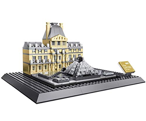 WANGE Musée du Louvre. Modèle d'architecture d'assemblage avec des Blocs