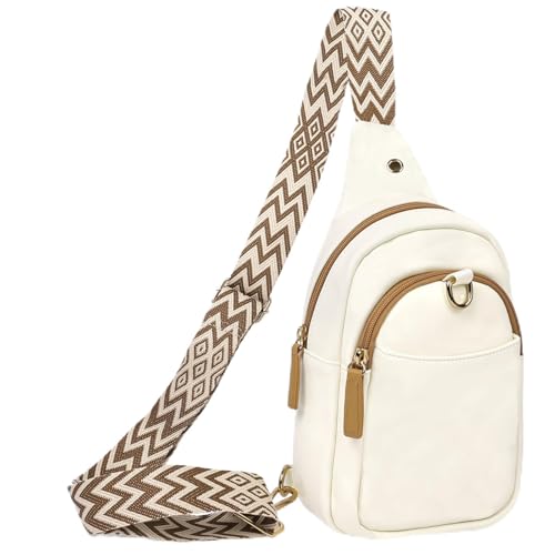 HOTUT Bandolera Pequeña Mujer de PU, Bolso de Teléfono Móvil para Mujer con Puerto para Auriculares, Bolso Bandolera Móvil con Correa Ajustable Múltiples Bolsillo para Viajar, Escuela, Compras