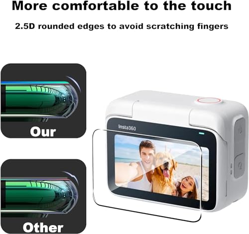 Image of M.G.R.J Tempered Glass Screen Protector for Insta360 GO 3 Action Camera (2 P'cs Set)