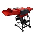 BEILOCKERY Hay Cutter Straw Crusher Machine 4-Blade Farm Hay Chopper Shredder Animal Feed Grinder with Voltage Display 880-1760LBS/H 220V 2.2KW