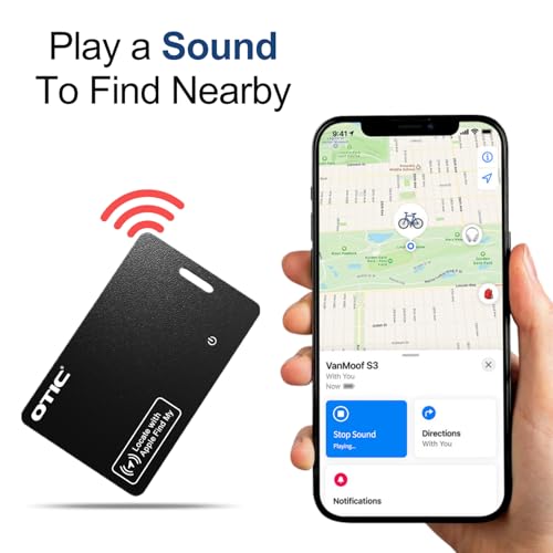 2026 [Apple MFi Certified](iOS Only) Wallet Tracker Card, Bluetooth Tag Smart Card for Apple Find My iPhone Keys Finder ltem Locator for Wallet, Luggage, Passport, Rechargeable, Waterproof 1 Pack by OTIC - Used condition - Image 5