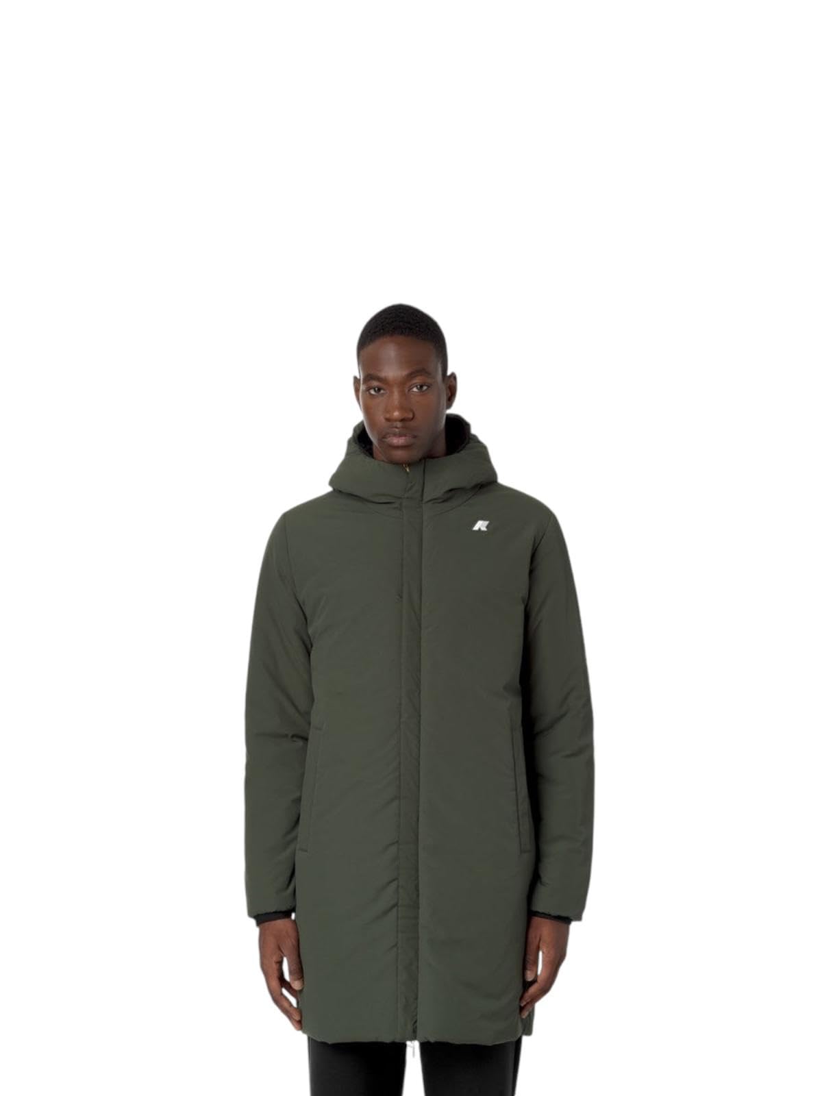 K-Way Jacob st Warm Reversible Nero Nero Reversibile Verde