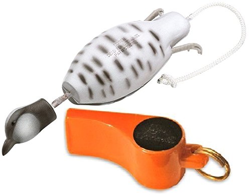 Dokken Bobwhite Quail Dog Training Dummy and Pro Whistle for Shed Hunting Dogs (Orange) Q100/W100