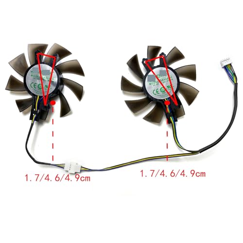 Ventilador GA82S2U para Tarjeta gráfica Galax GeForce P106-100 y GTX 1060 950 960 4