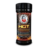 Bearded Butchers Hot Blend Seasoning, 10 oz Shaker - Bold Habanero Heat for Steaks, Burgers, Roasts, Soups, and Game Meats - No MSG, Gluten-Free, All-Natural Ingredients, Sugar-Free Spice Blend