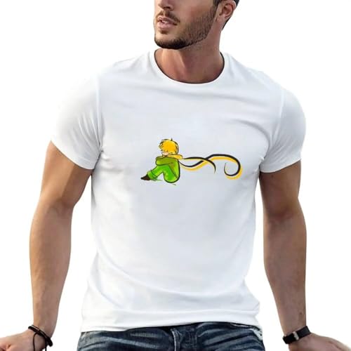 T-shirt Le Petit Prince blanc en coton bio pour un look épuré