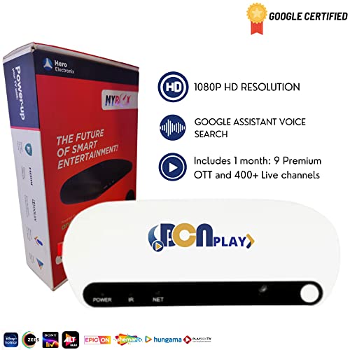 Image of BCN MYBOX with 1 Month BCN Play PRO Subscription [Hotstar, SonyLiv, Zee5, Shemaroo, EpicON, AltBalaji, Playbox TV (350+ Live Channels)]