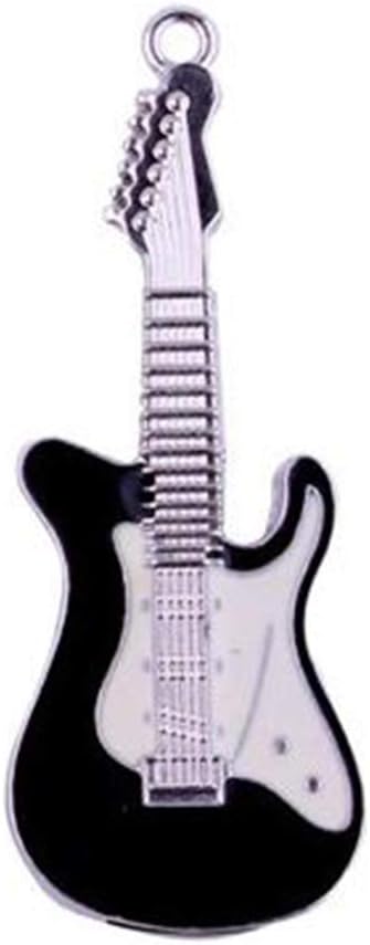 2.0 Black Electric Guitar Music Instrument 64GB USB External Hard Drive Flash Thumb Drive Storage Device Cute Novelty Thumb Drive Memory Stick U Disk