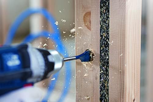 Bosch Professional 6 pc. Self Cut Speed Spade Bit Set (for fast and rough drilling in Softwood, Ø 14-24mm, with Pouch, Accessories Drill Driver)