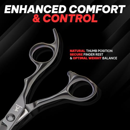 Ciseaux de coiffure professionnel Shogun Ghost acier 440C durable - 7