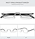 MAGIMODAC Blaulichfilter Lesebrille mit Ultraleichtem TR90 Rahmen Damen Herren Computer Lesehilfe Halbbrille Halbrand Halbrahmen Sehhilfe mit Brillenetui (Schwarz, 1.00)