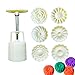 7 Pieces Bath Bomb Mold Kit, Bath Bombs Press with 6 Pieces Stamps for DIY Bath Bombs Making Supplies