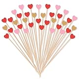 【Design en forme de cœur】 Adorables décorations en forme de cœur aux couleurs romantiques. Parfaites pour une douce Saint-Valentin, une réception de mariage féérique ou un joyeux dîner d'anniversaire, elles accompagneront à merveille vos boissons et amuse-bouches.