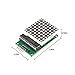 ALAMSCN MAX7219 Dot Matrix Module 8x8 LED Display Modules for Arduino Raspberry Pi Microcontroller with 5Pin Wires Red (Pack of 4)