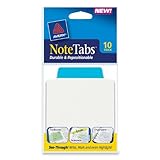 Avery NoteTabs, 3 x 3.5 Inches, Neon Blue, 10 per pack (16327)