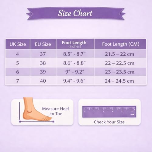 Image of Women's Slipper | Soft Sole | Lightweight | Long Lasting | Non-Slip | Orthopedic Pain Relief | Casual Wear | Size 4-7