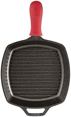 Lodge Manufacturing Company Lodge Cast Iron 10.5-inch Square Grill Pan, Black - Thumbnail 3